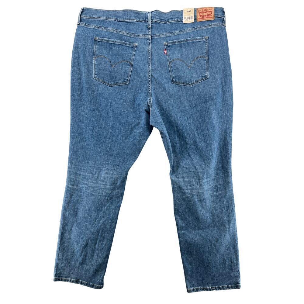 Levi’s 724 High Rise Straight Jeans Womens 24 Medium Wash Stretch Denim NWT - Picture 5 of 5